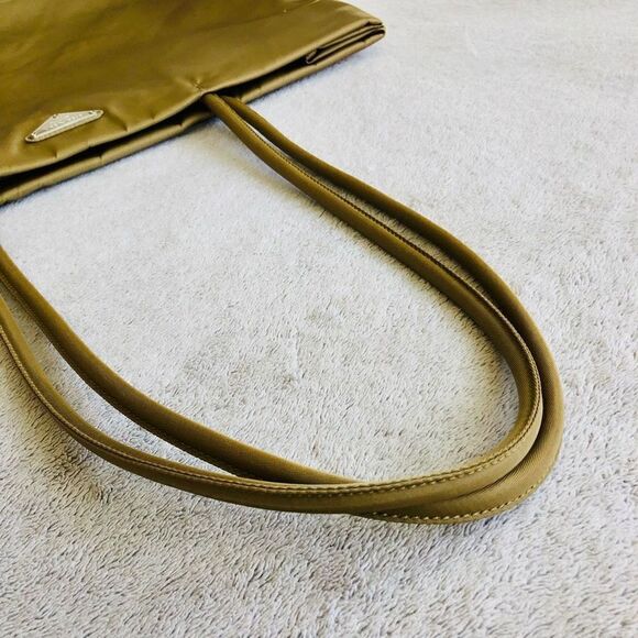 Vintage Prada Tessuto Large Tan Tote Shoulder Bag - Picture 14 of 16